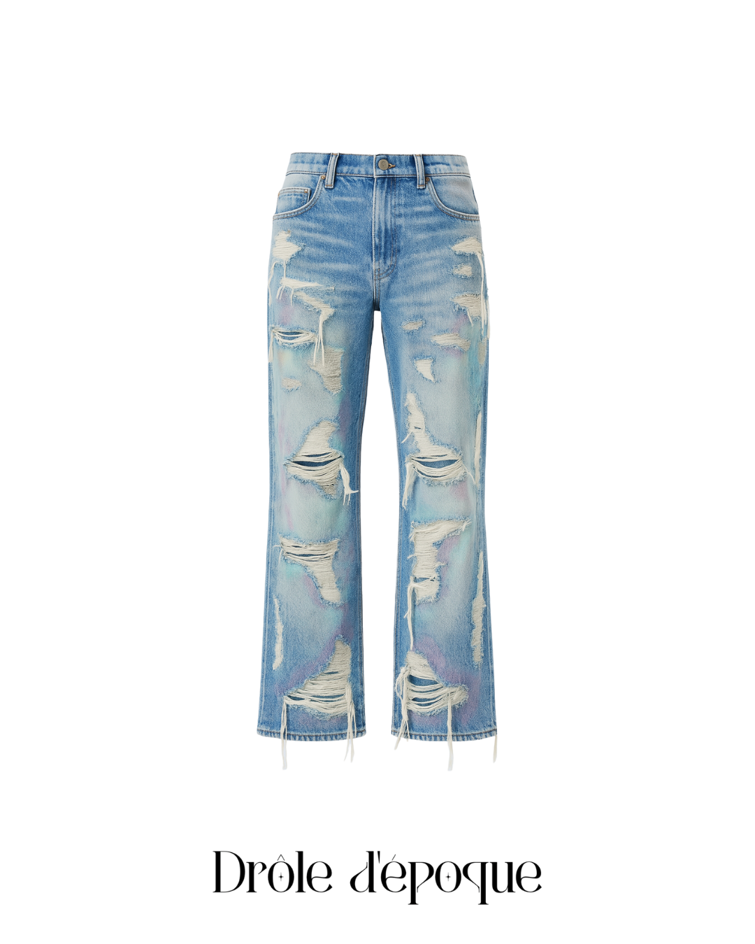 Destroyed Denim Pants