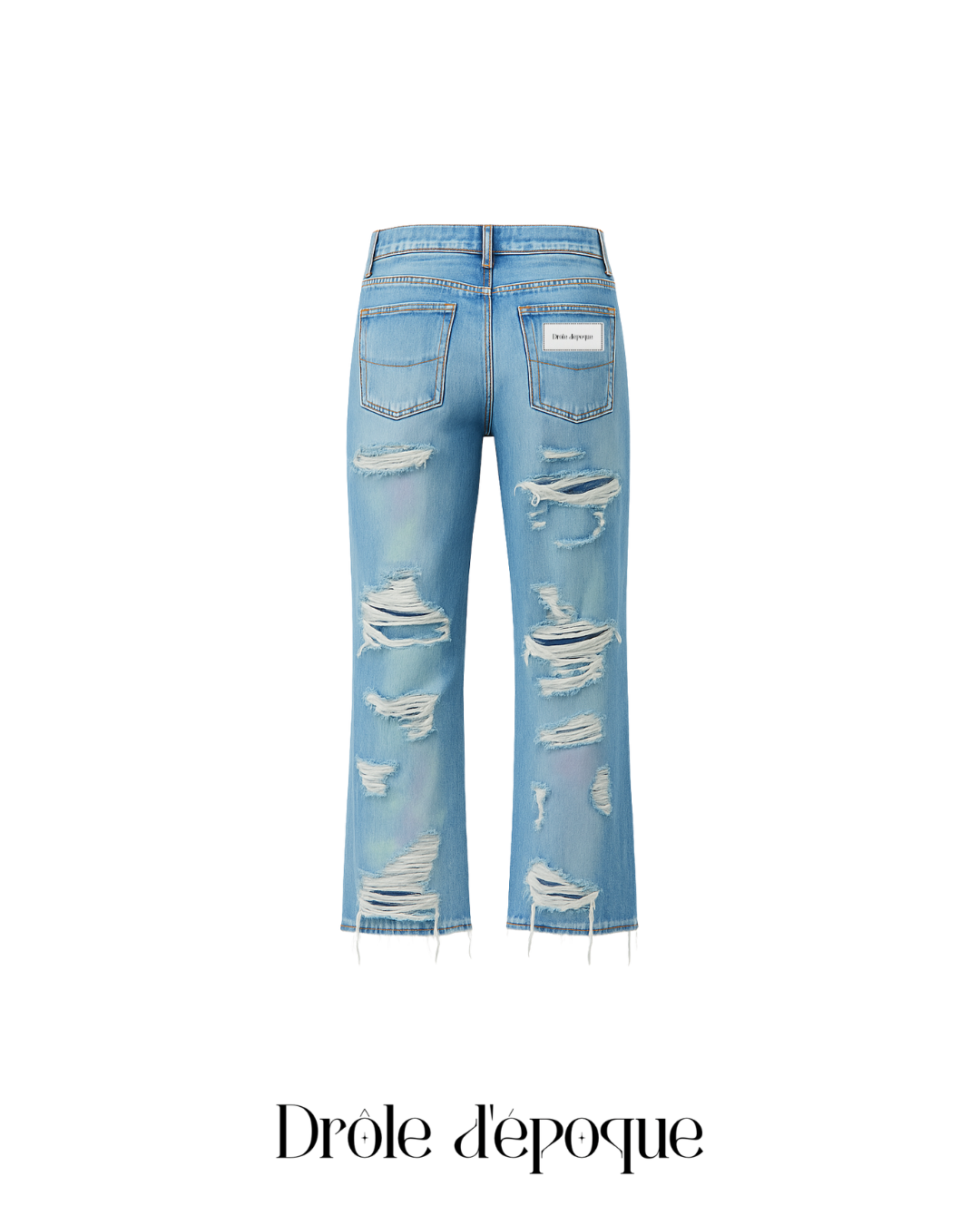 Destroyed Denim Pants