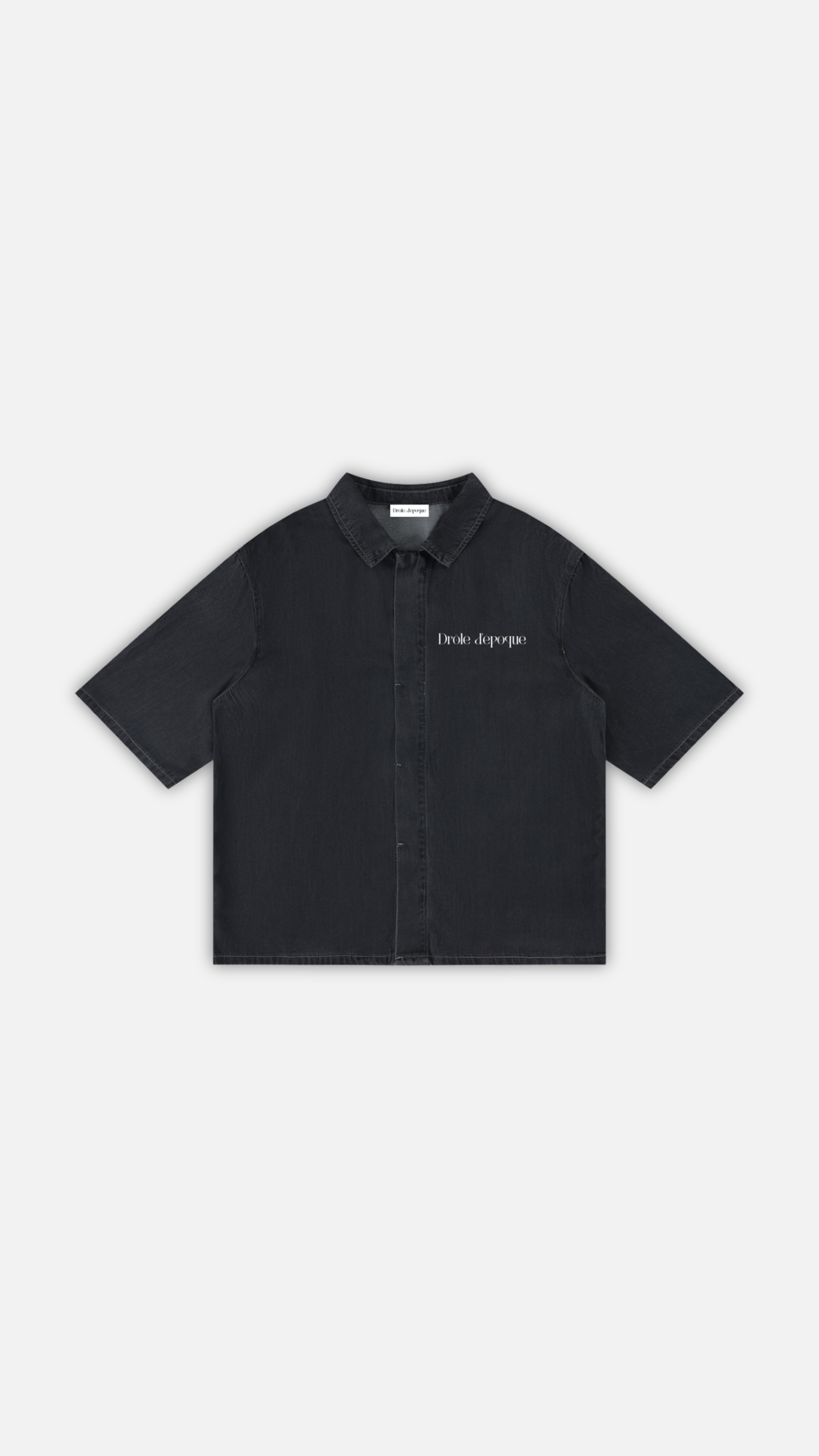 Unisex Vintage Wash Drop Shoulder Lyocell Shirt