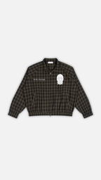 Unisex Plaid Full-Zip Track Jacket