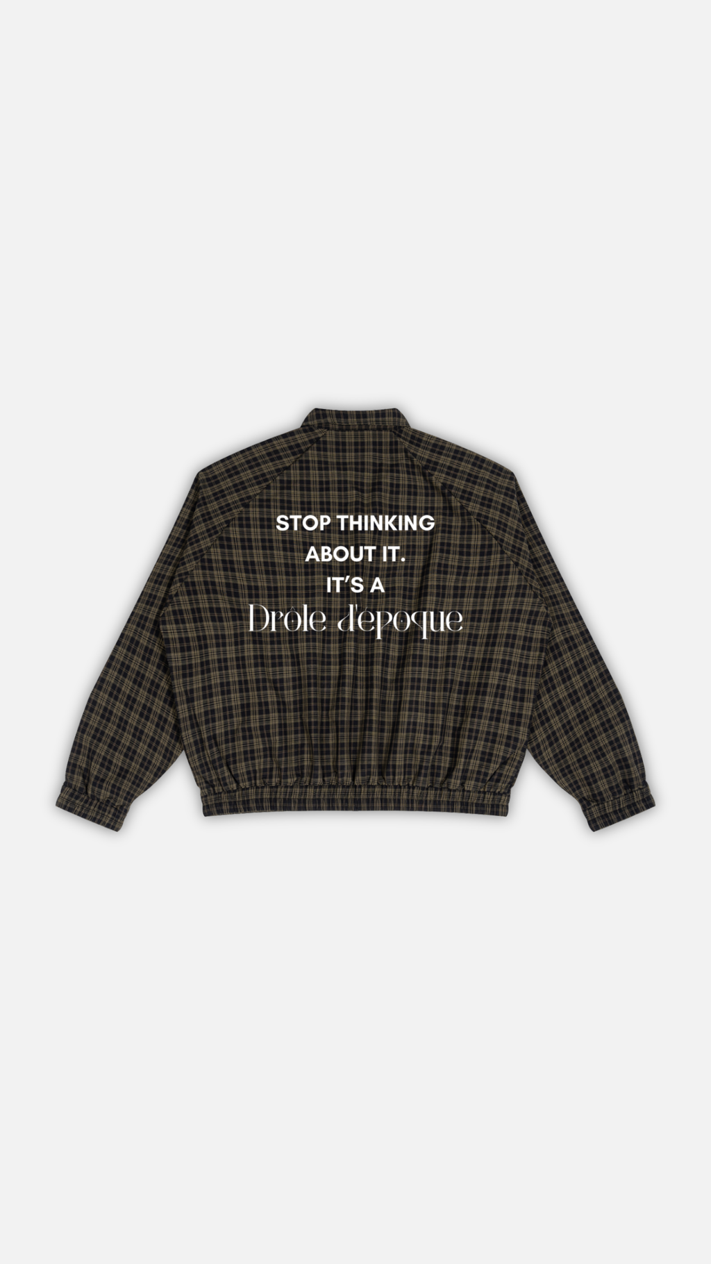 Unisex Plaid Full-Zip Track Jacket