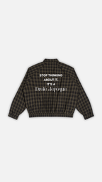 Unisex Plaid Full-Zip Track Jacket