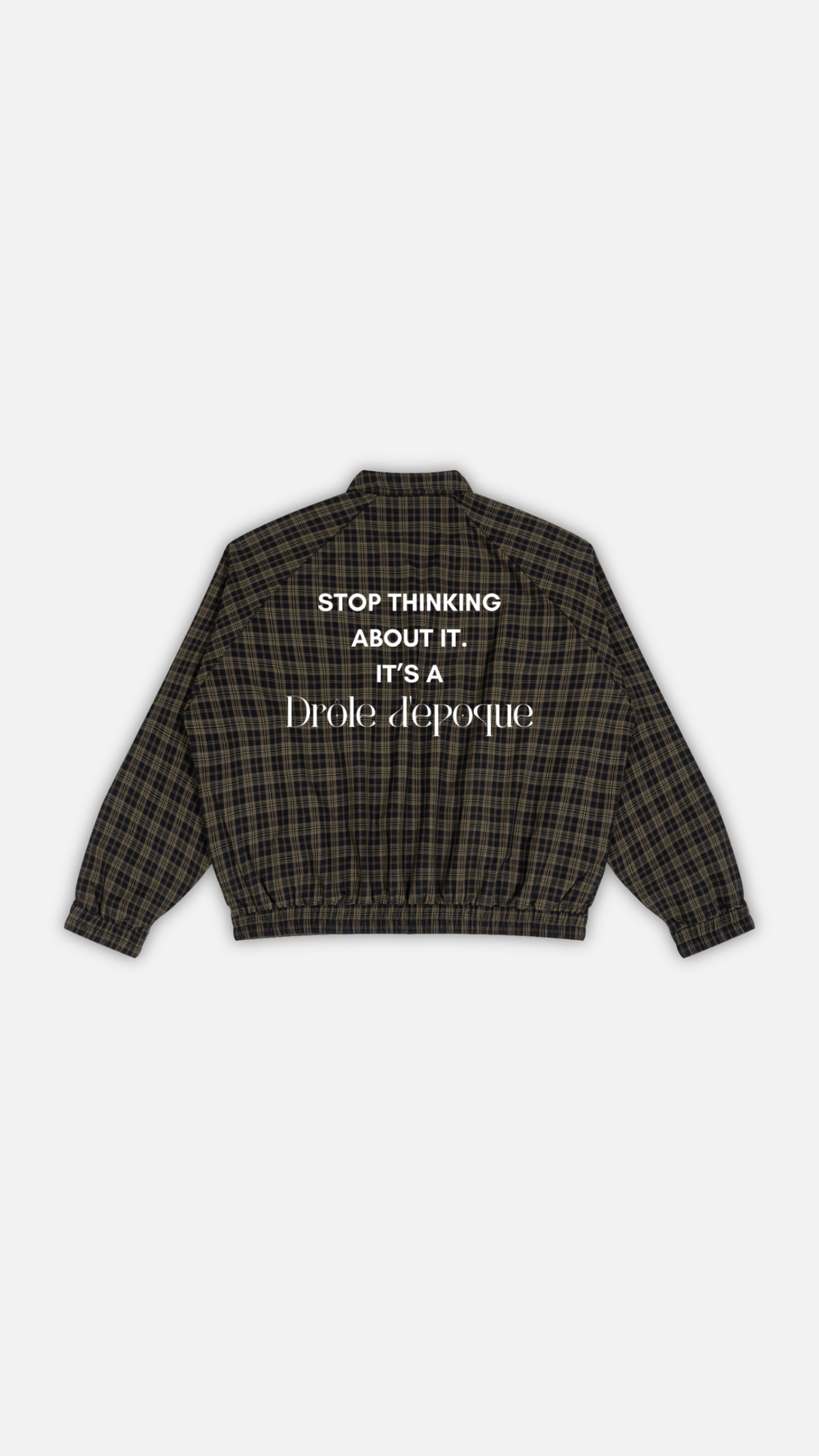 Unisex Plaid Full-Zip Track Jacket