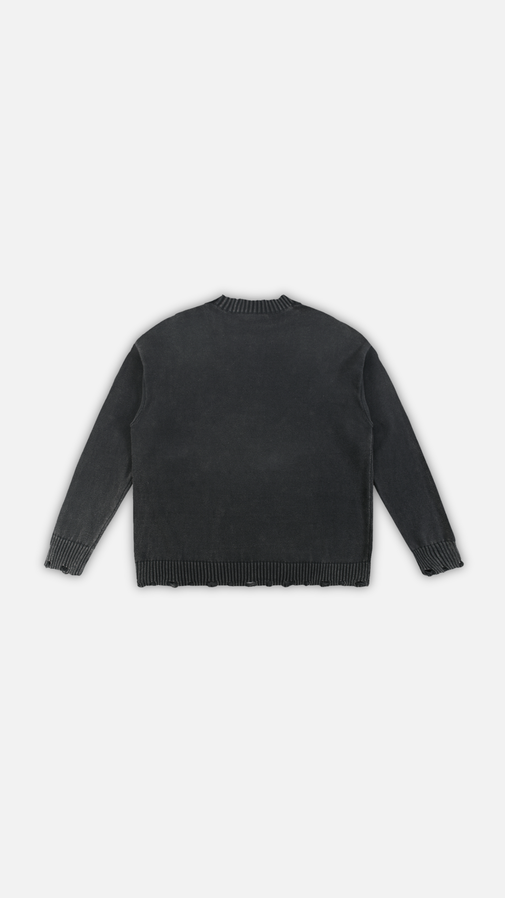 Vintage Washed Hand-Frayed Sweater