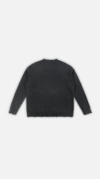 Vintage Washed Hand-Frayed Sweater