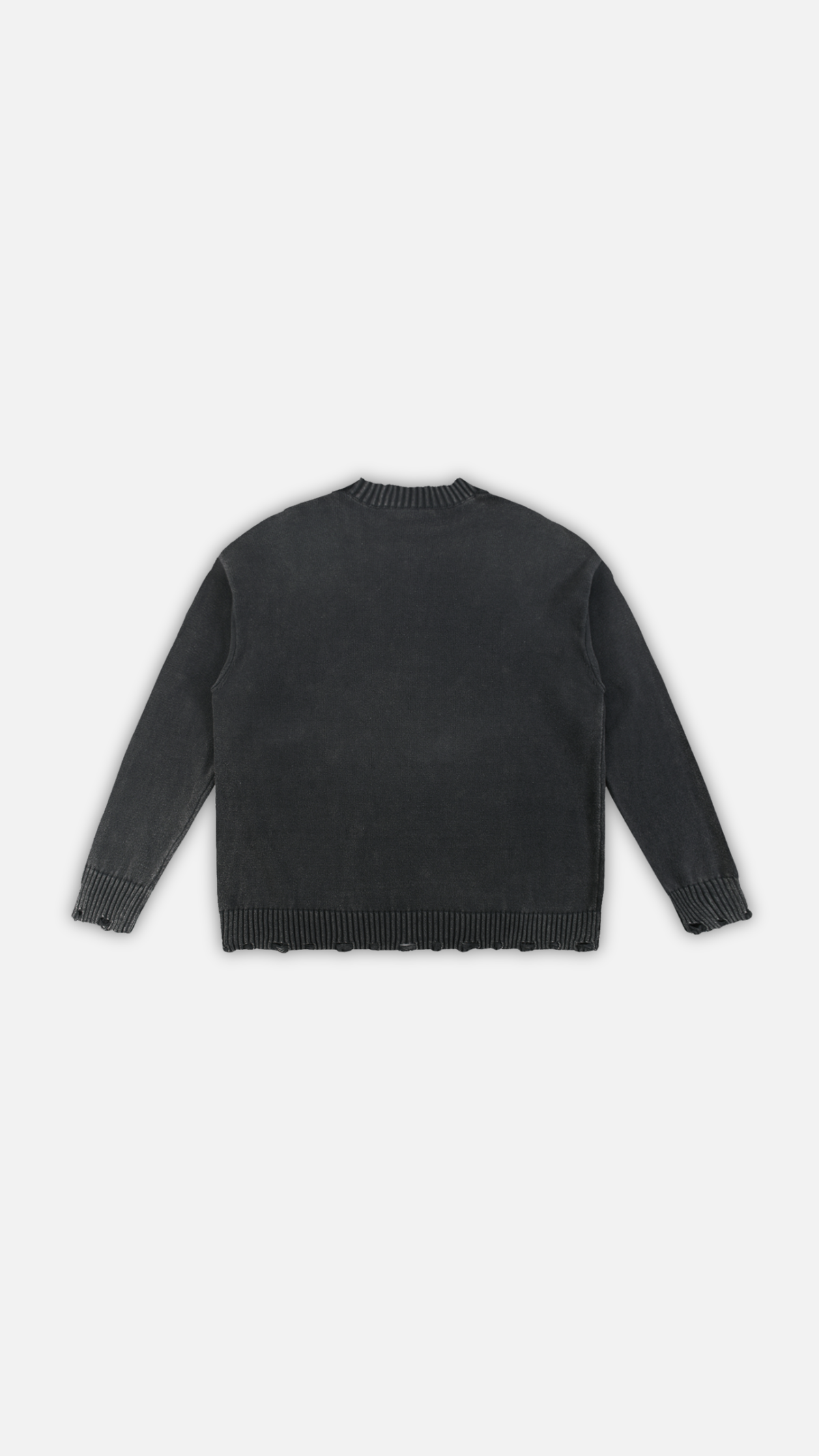 Vintage Washed Hand-Frayed Sweater