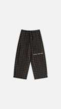 Unisex Plaid Wide Leg Pants