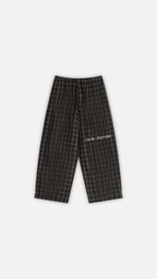 Unisex Plaid Wide Leg Pants