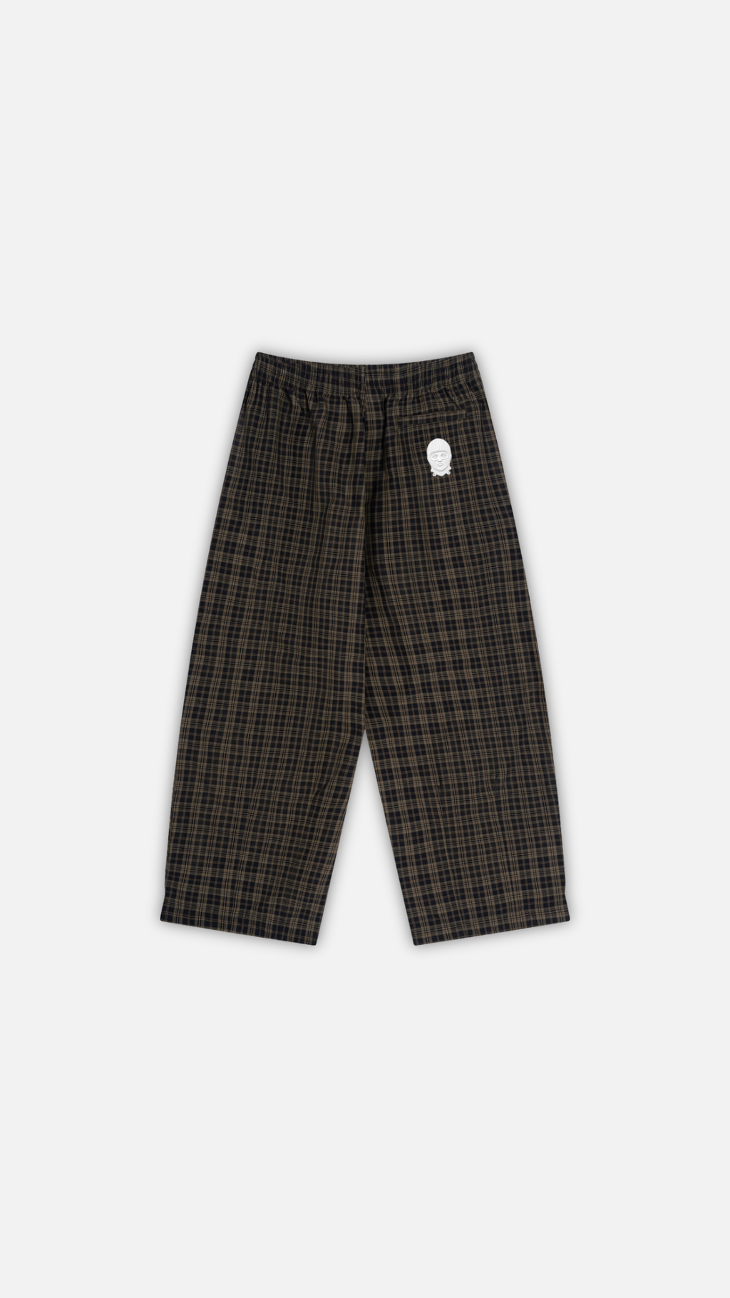 Unisex Plaid Wide Leg Pants