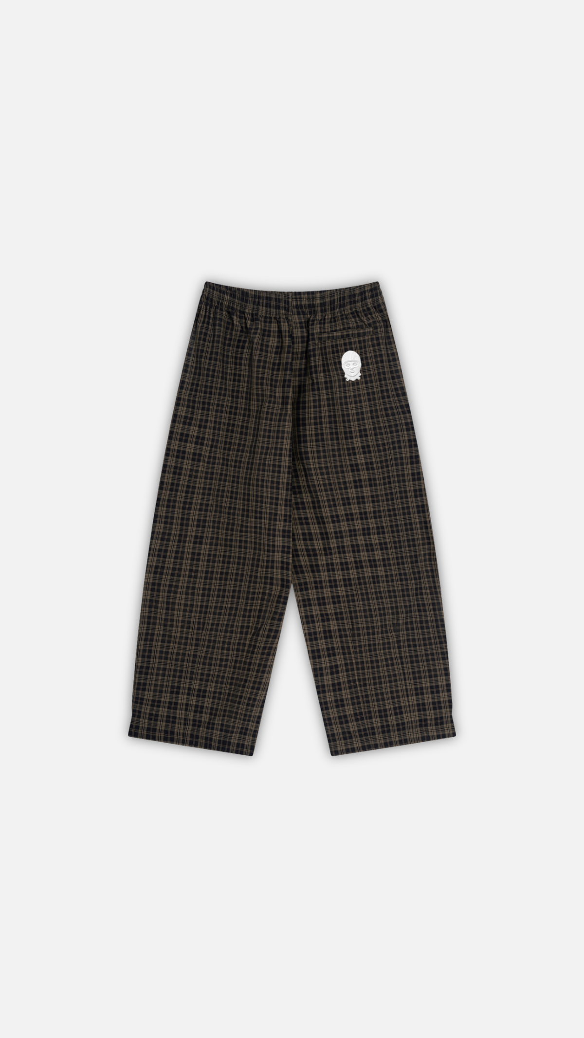 Unisex Plaid Wide Leg Pants