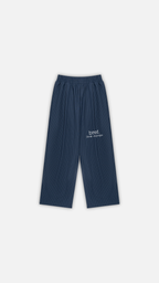 Unisex Striped Pleated Pants