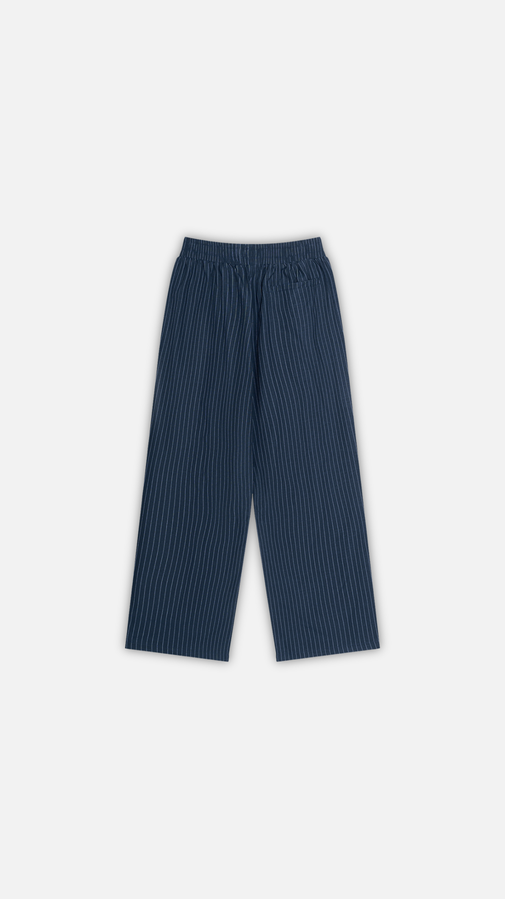 Unisex Striped Pleated Pants