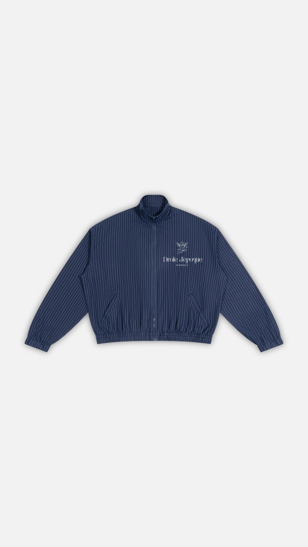 Unisex Striped Full-Zip Track Jacket