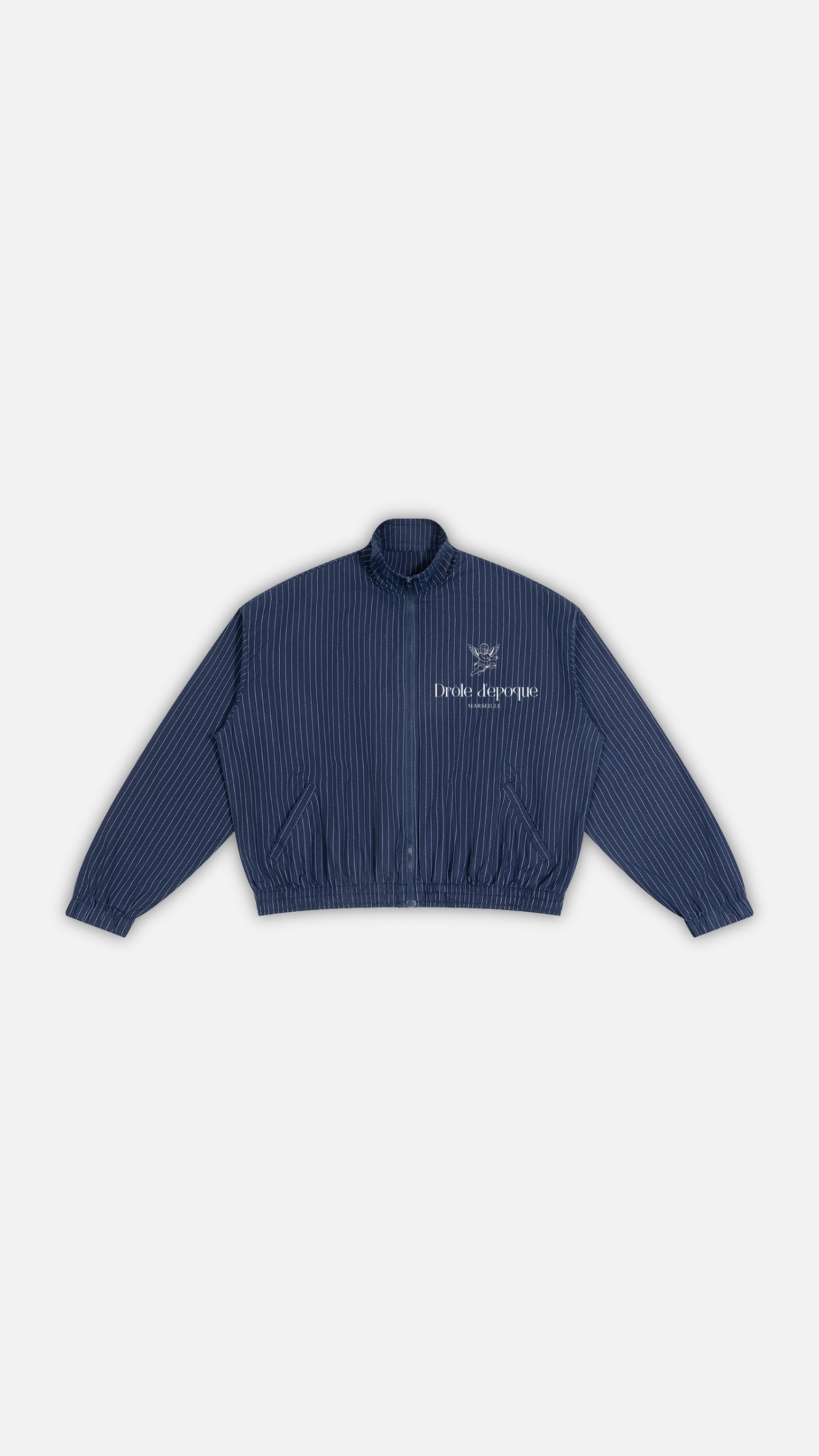 Unisex Striped Full-Zip Track Jacket