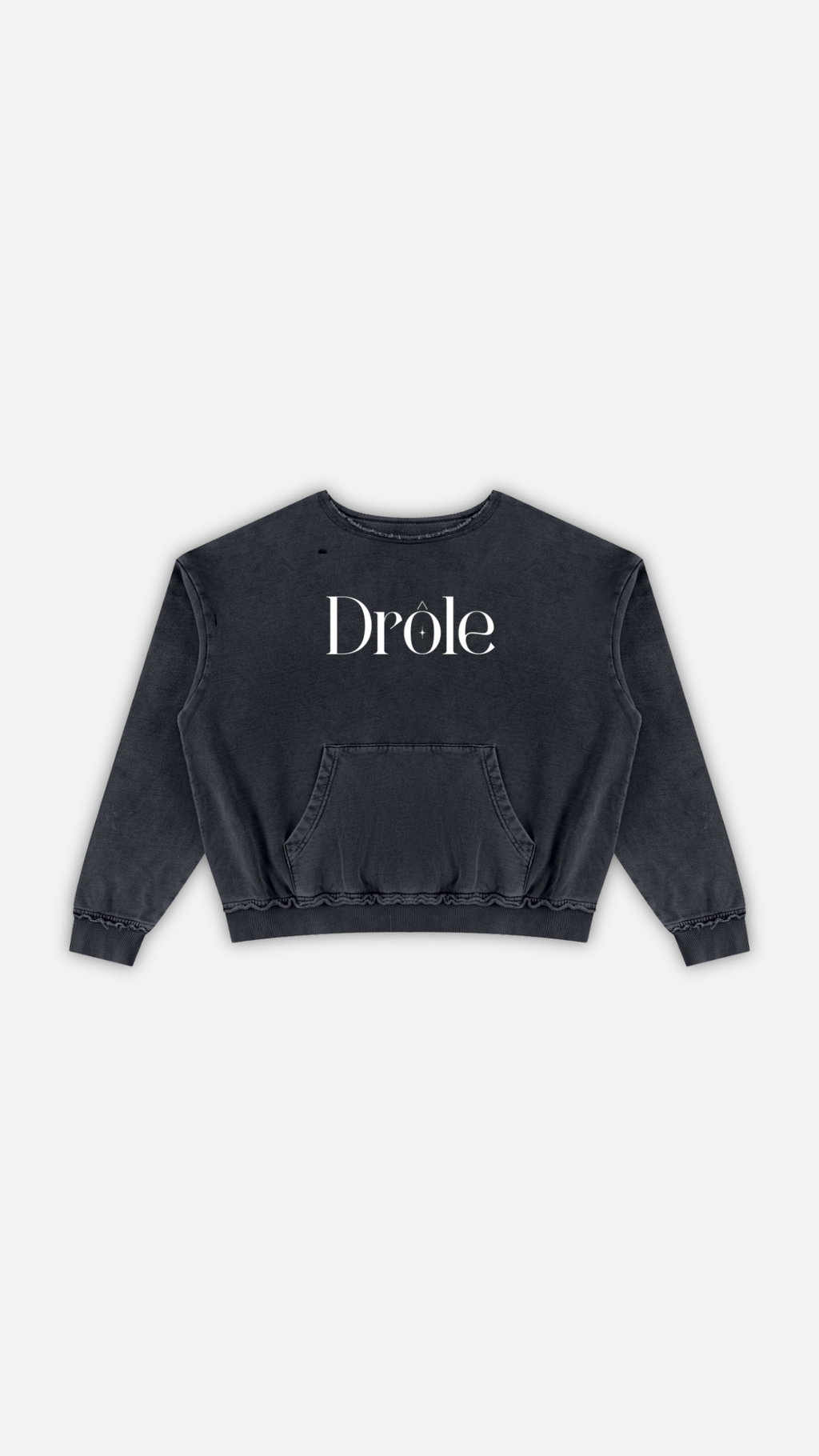 Unisex Raw Edge Crewneck Sweatshirt