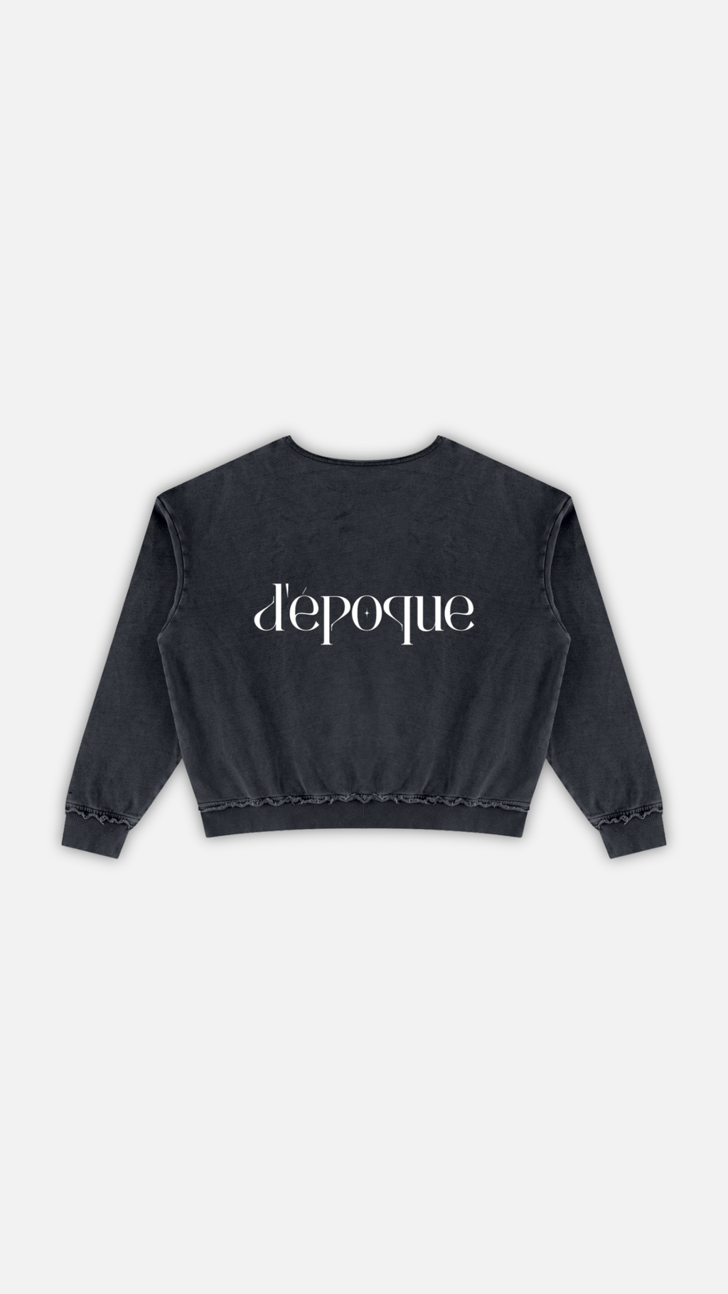 Unisex Raw Edge Crewneck Sweatshirt
