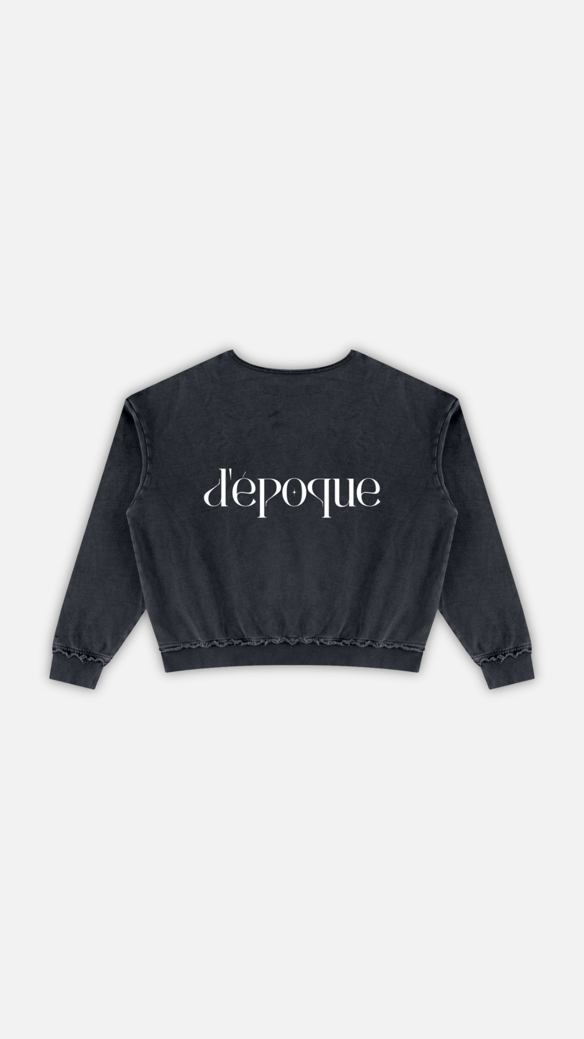 Unisex Raw Edge Crewneck Sweatshirt