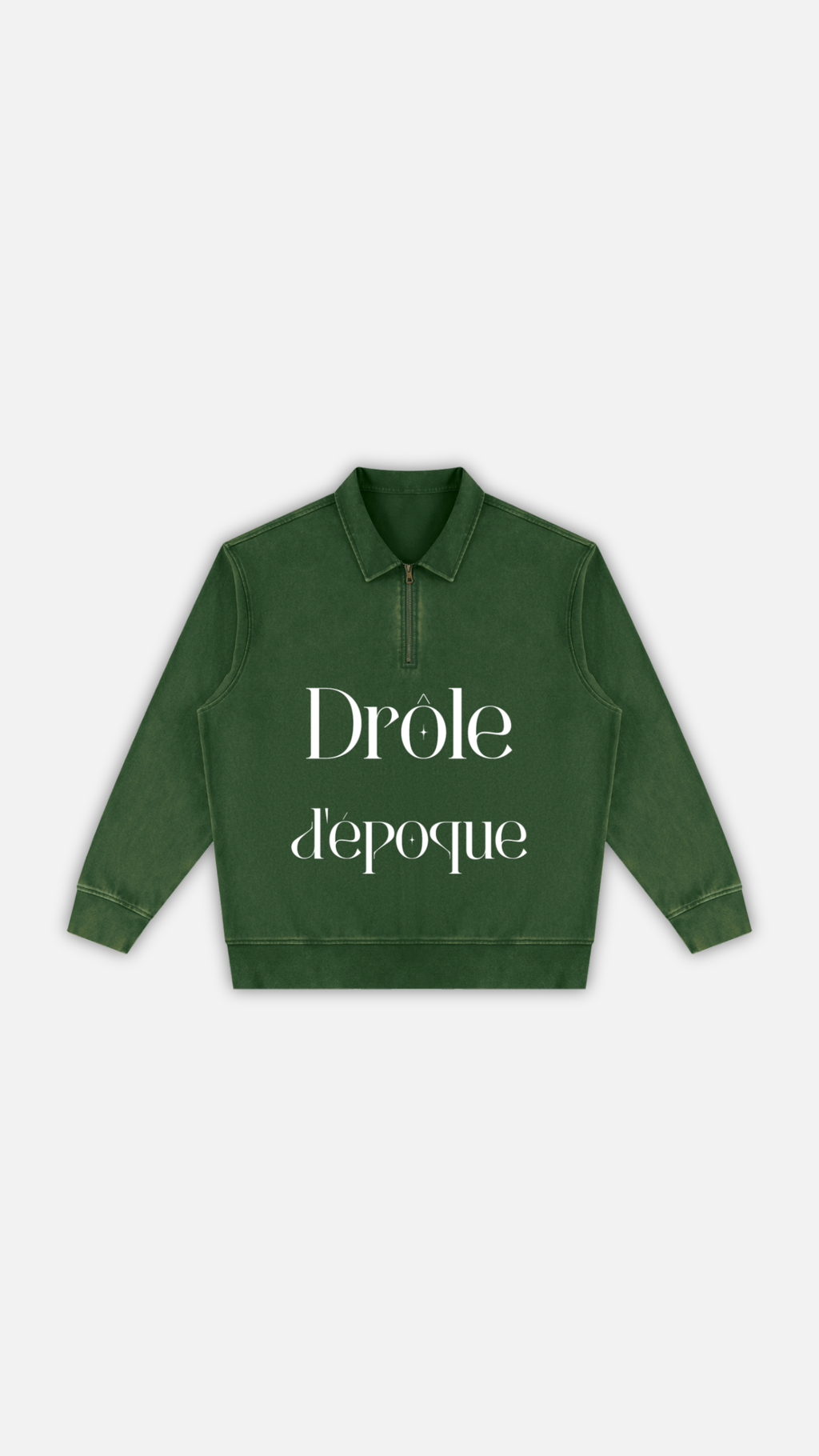 Unisex Vintage Wash Quarter-Zip Sweatshirt