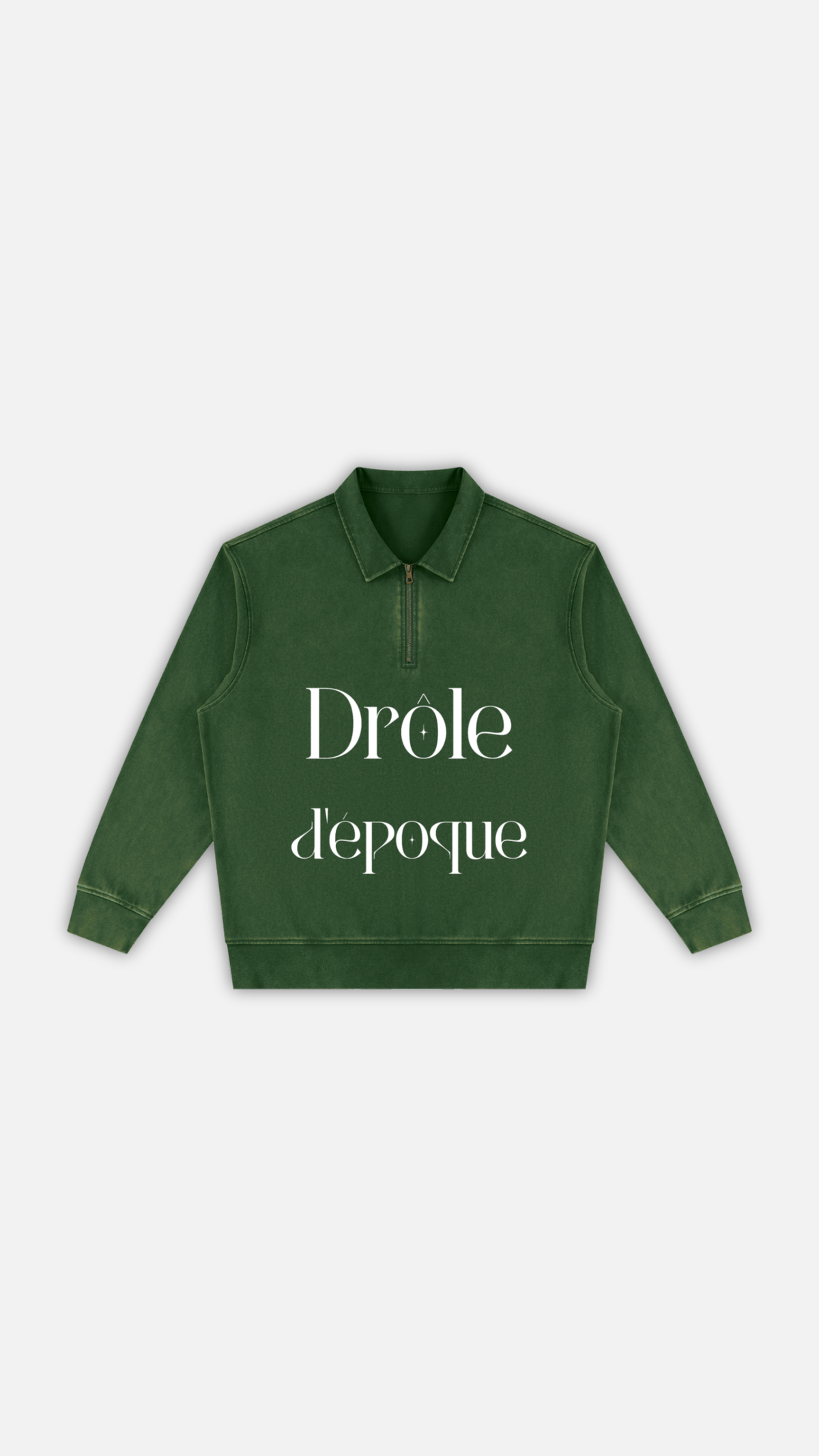 Unisex Vintage Wash Quarter-Zip Sweatshirt