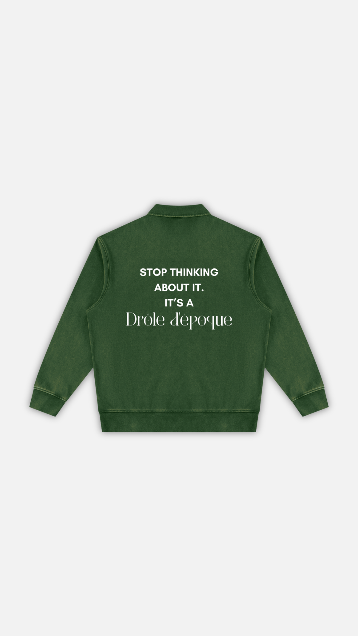 Unisex Vintage Wash Quarter-Zip Sweatshirt