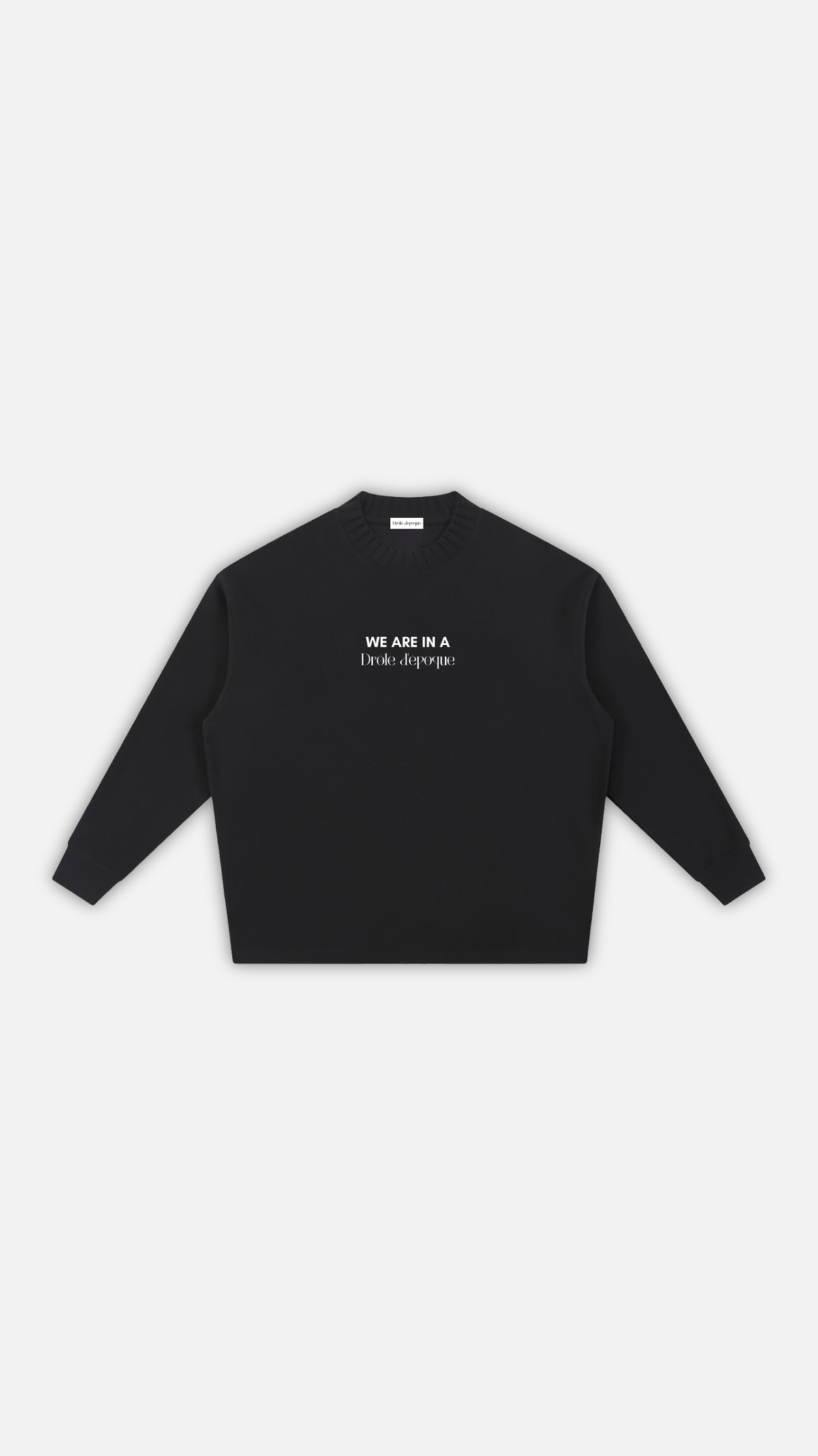 Knitted Round Neck Oversize Sweatshirt