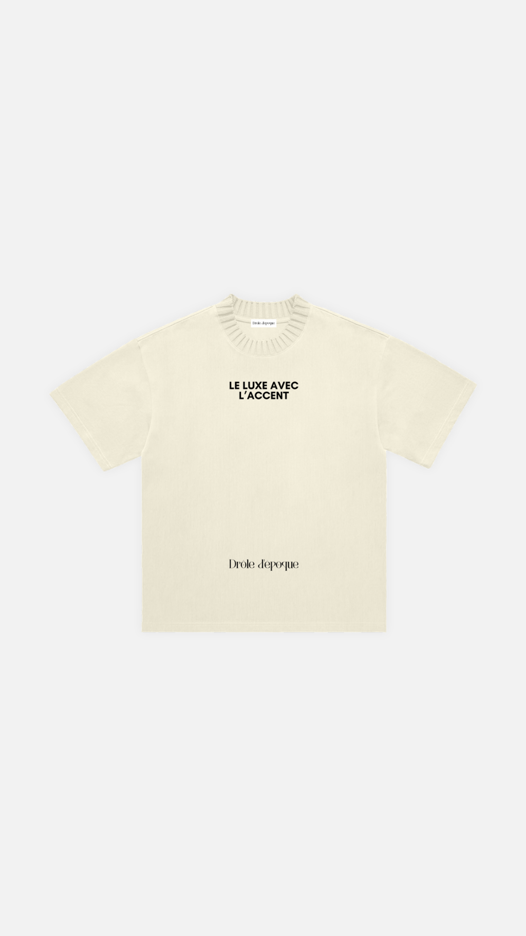 T-shirt luxe avec l'accent
