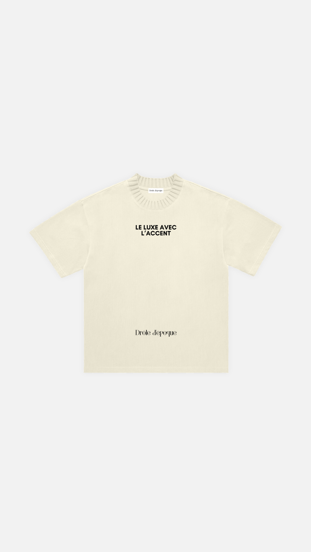 T-shirt luxe avec l'accent