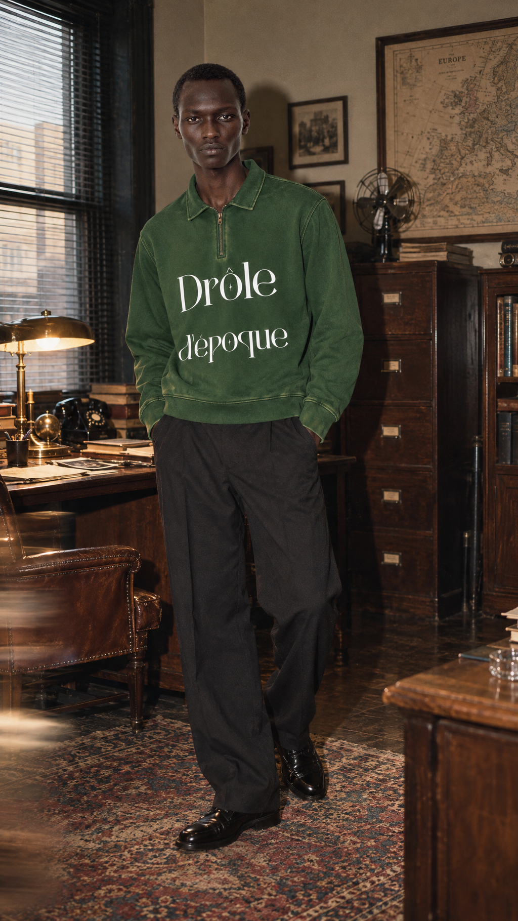 Unisex Vintage Wash Quarter-Zip Sweatshirt